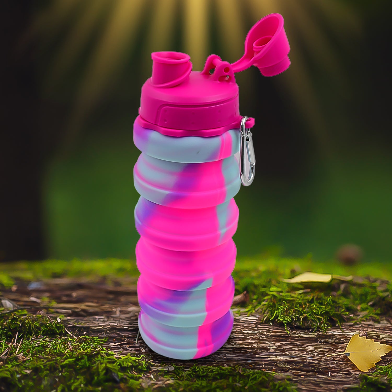 500 ML Silicone Foldable Water Bottle 500 ML Silicone Foldable Water Bottle